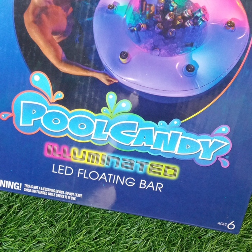 ⛱️ PoolCandy Illuminated LED Floating Bar - Color Changing - Picture 2 of 5
